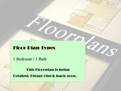 A1 - One Bedroom / One Bath - 684 Sq.Ft.*