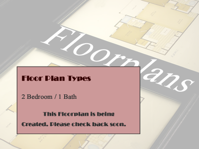 B1 - Two Bedroom / One Bath - 821 Sq.Ft.*