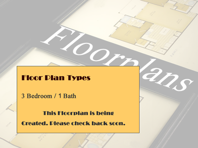 Three Bedroom / One Bath - 889 Sq.Ft.*